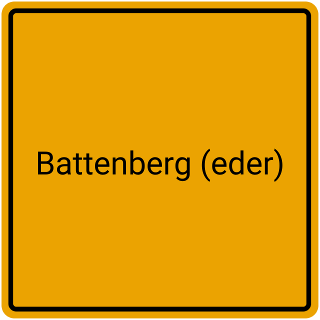 Meldebestätigung Battenberg (Eder)